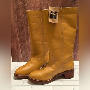 Frye Cameron Tall Pull-On Boots – Banana Leather – Women’s 8.5 – New
